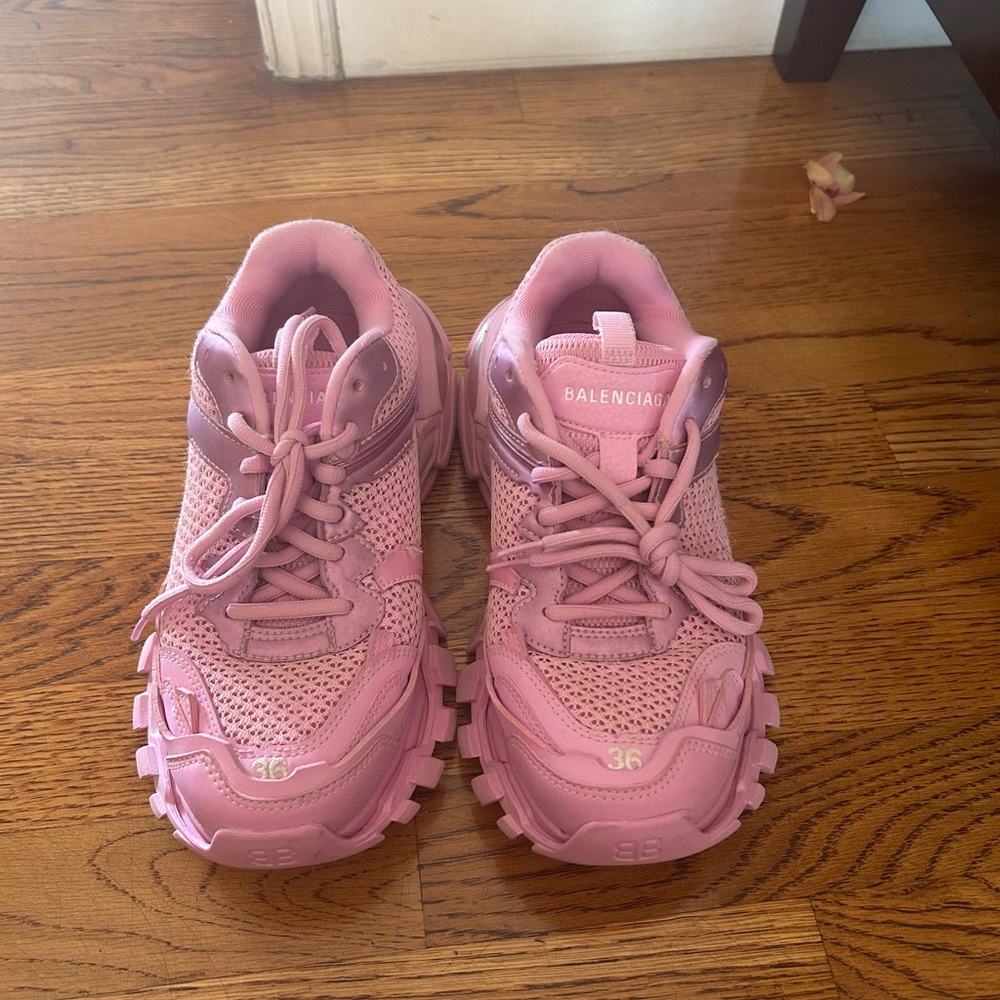 Balenciaga Vibrant Pink Athletic Shoes